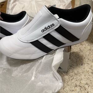 Adidas Classic White and Black Slip-On Lightweight Tekwen Shoes